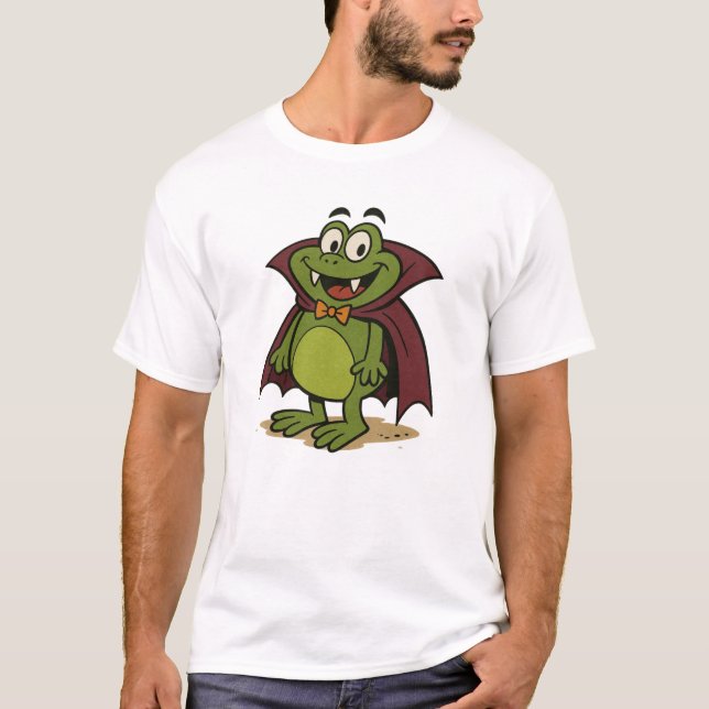 Cartoon Vampire Frog T-shirt (Frente)