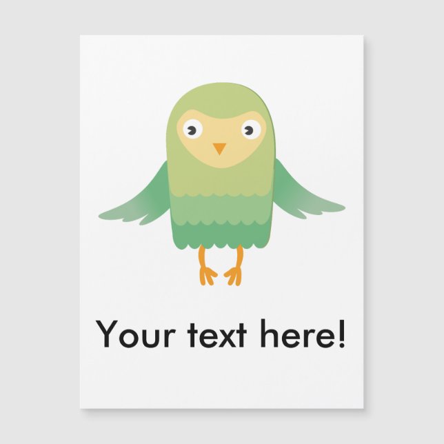 Cartoon verde-coruja (Frente)