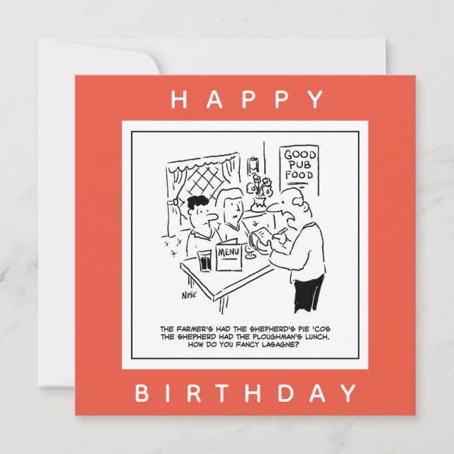 Cartoons Pub Meals and Pub Menu (Frente)