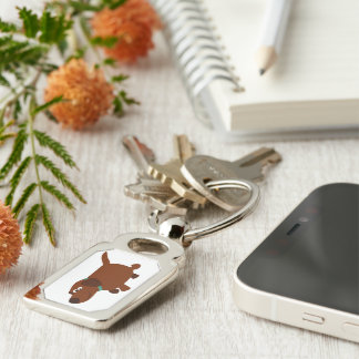Cartum de chocolate Labrador Chaveiro
