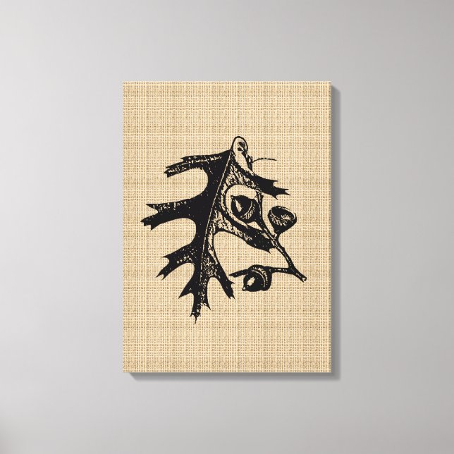 Carvalho da Vintage na Canvas (Frente)