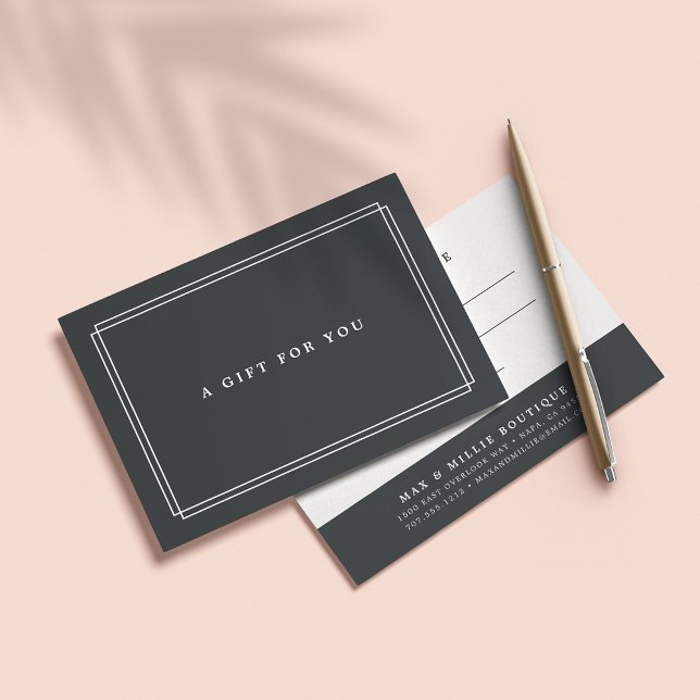 Carvão Chic | Certificado de oferta (Criador carregado)