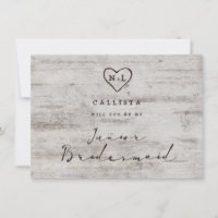 Carved Swetheart É Minha Proposta De Bridesmaid Jú