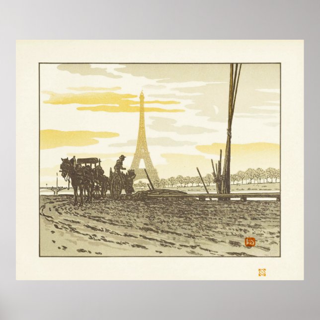 Carvoeiros - Henri Rivière Impressão de Arte (Frente)