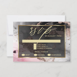 Carvões de Rosa de Abstrato de pintura RSVP Modern