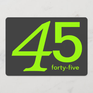 Carvões e Limões - 45.o Convite de Aniversário