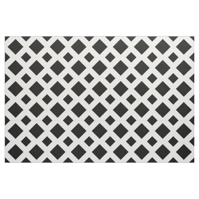 Carvões no tecido geométrico branco (Fat Quarter)