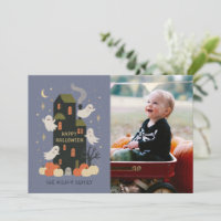 Casa Assombrada Foto Personalizada Família Hallowe