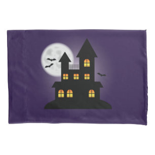 Casa Assustada No Halloween Roxo