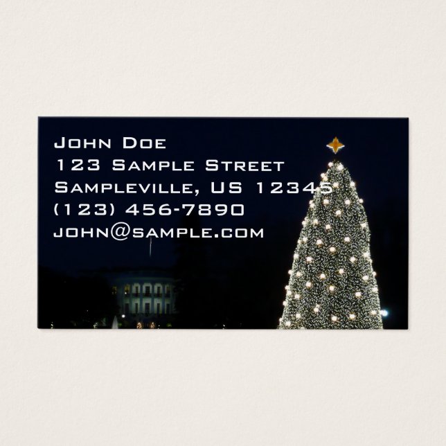 Casa Branca e Férias de Natal em Árvore Nacional D (Frente)