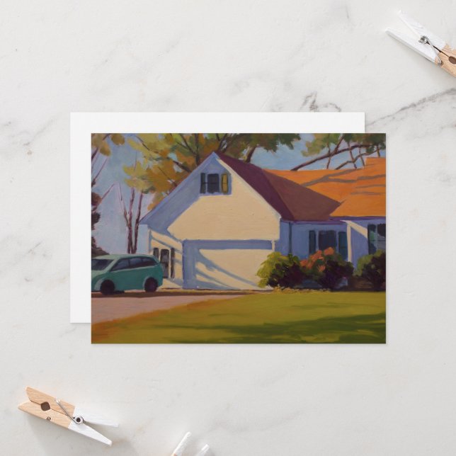 Casa com Cartão Laranja Amarelo Verde (Frente/Verso In Situ)