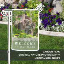 Casa de boas-vindas da família de esquilos