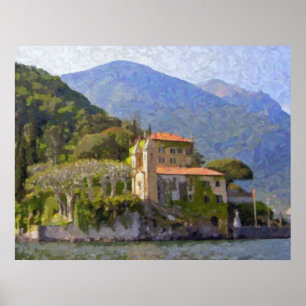 Casa de campo Balbianello, poster de Como do lago