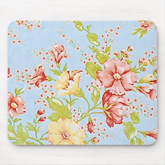 Casa de campo chique Mousepad floral (Frente)