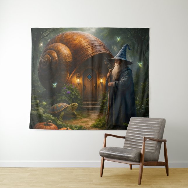 Casa de caracol de feiticeiro grande tapeçaria de  (In Situ (Horizontal))