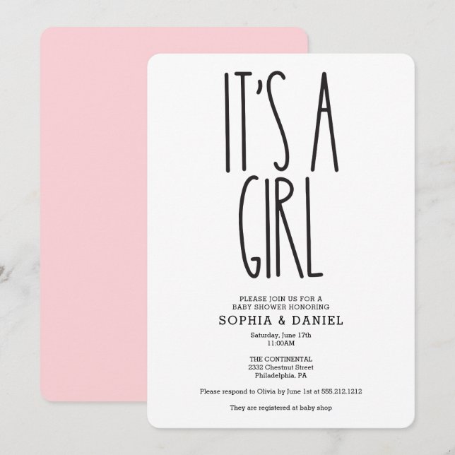 Casa de fazenda russa. É um convite para Chás de f (Frente/Verso)