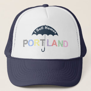 Casa de imóveis Portland Boné de beisebol azul mar