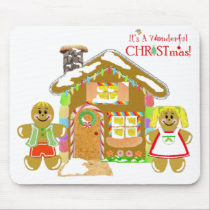 Casa de pão-de-espécie Mousepad