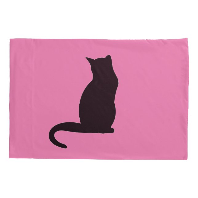 CASA DE PILLOWCASE DE GATO PRETO (Verso)