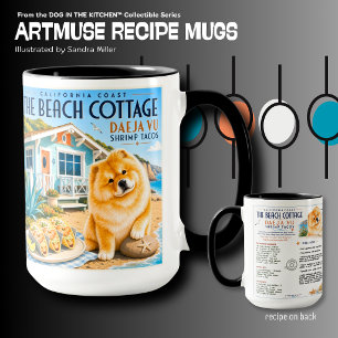 CASA DE PRAIA Tacos de Camarão Arte Muse Caneca