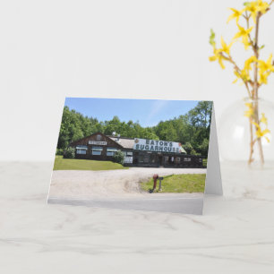 Casa de Sugarhouse de Eaton - Cartão de Saudação D