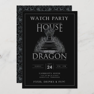 CASA DO Convite de festas DRAGON Watch