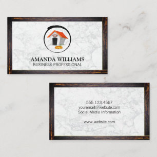 Casa dos Cachorros   Fronteira de madeira Cartão d