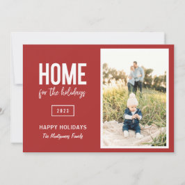 Casa Moderna Para O Cartão De Férias De Férias De 