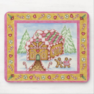 Casa Mousepad do coração do pão-de-espécie