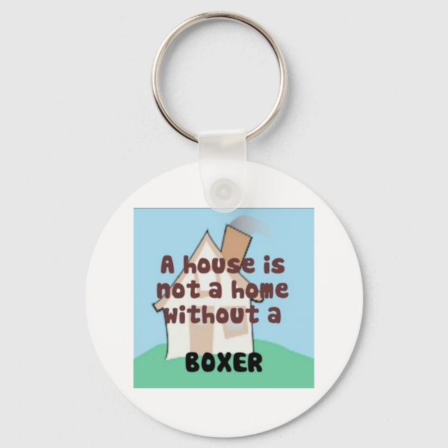 Casa não é uma casa sem Chaveiro de Boxer (Frente)