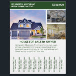 Casa Para Venda Pelo Proprietário Folheto De Larga<br><div class="desc">Vendendo ou alugando sua casa ou apartamento? Este folheto personalizado é perfeito para postar em conselhos de boletins comunitários para ajudar a divulgar a notícia. Este folheto está pronto para ser personalizado com o seu próprio texto e 3 fotos da sua casa. Há um espaço para adicionar seu próprio título,...</div>