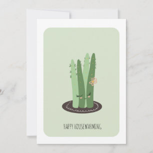 Casa Verde Plantadora Planta Novo Cartão Doméstico