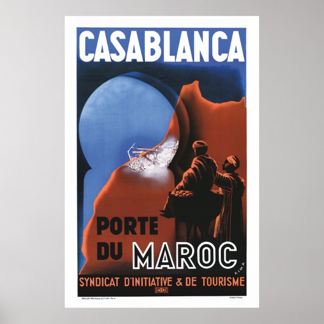 Casablanca Travel Poster (Frente)