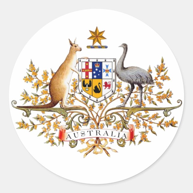Casaco australiano do adesivo de armas (Frente)