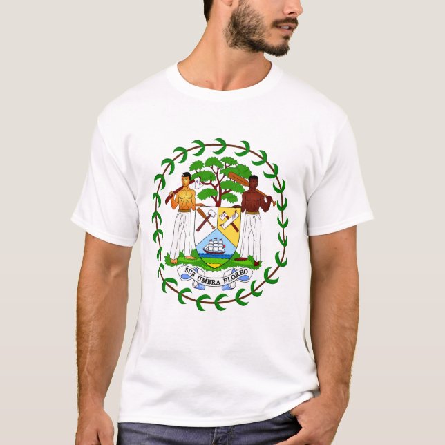 Casaco Beliziano de armas T-Shirt (Frente)