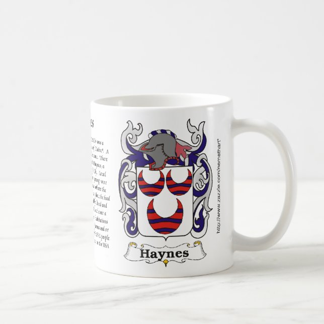 Casaco da família de Haynes da caneca do braço (Direita)