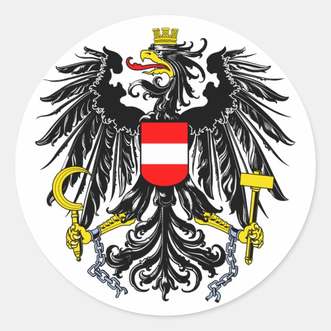 Casaco de adesivo de armas na Áustria (Frente)