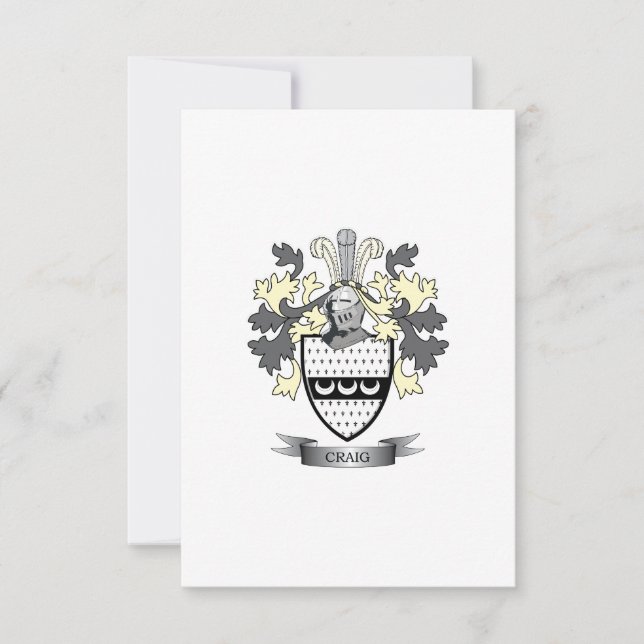 Casaco de armas da Craig Family Crest (Frente)