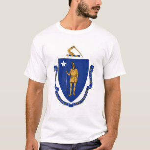 Casaco de armas de Massachusetts, camiseta america