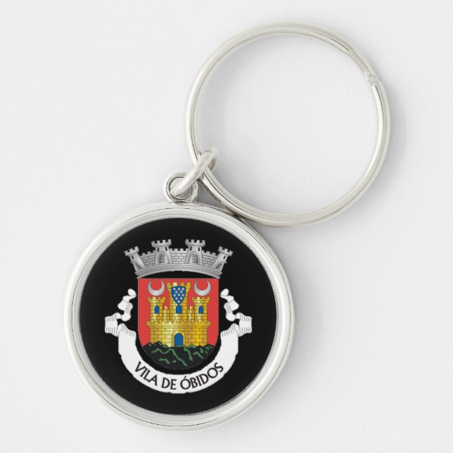 Casaco de Armas de Óbidos, Portugal Chaveiro (Frente)