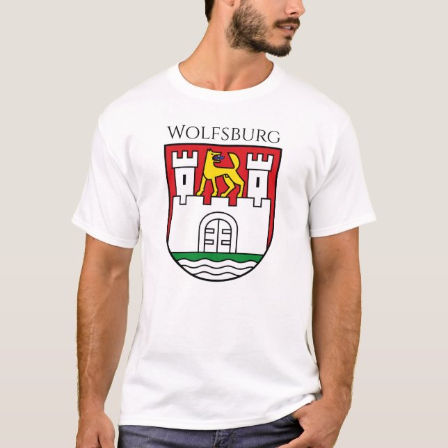 Casaco de armas Wolfsburg, Alemanha, T-Shirt (Frente)
