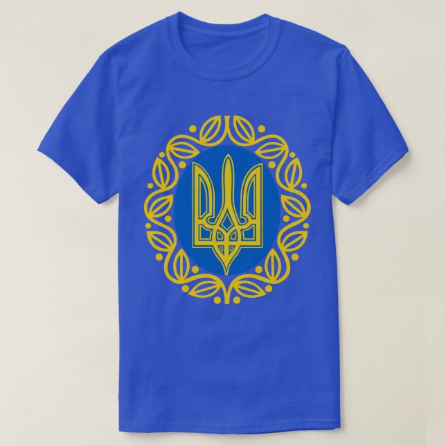 Casaco de Camiseta de Armas Ucraniana (Frente do Design)