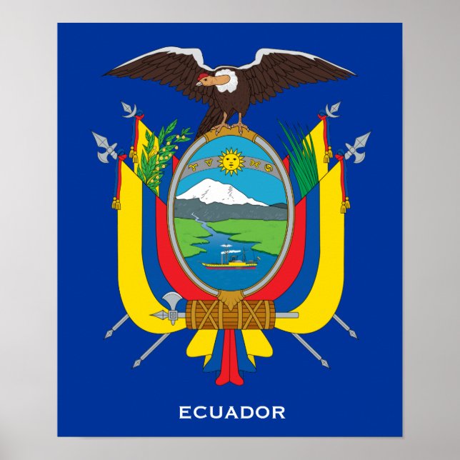 CASACO de Poster de armas do EQUADOR* (Frente)