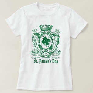 Casaco do trevo de camisas do dia de St Patrick da
