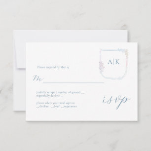 Casaco Floral de Braho Boho Wreath Cartão RSVP de