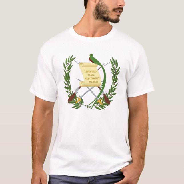 Casaco guatemalteco de armas T-Shirt (Frente)