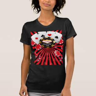 Casado Em Vegas Poker Chip T-Shirt