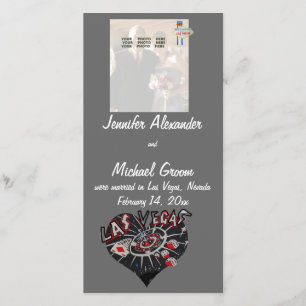 Casado no anúncio da foto de Las Vegas