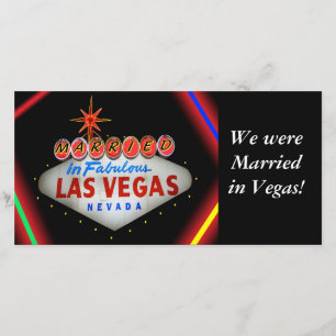 Casado no Cartão com fotos de Las Vegas