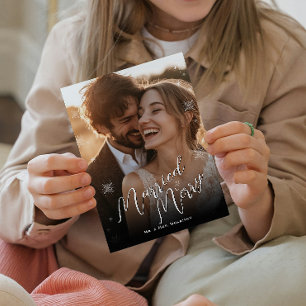 Casados & Alegres Flocos de Neve Impressão de Foto